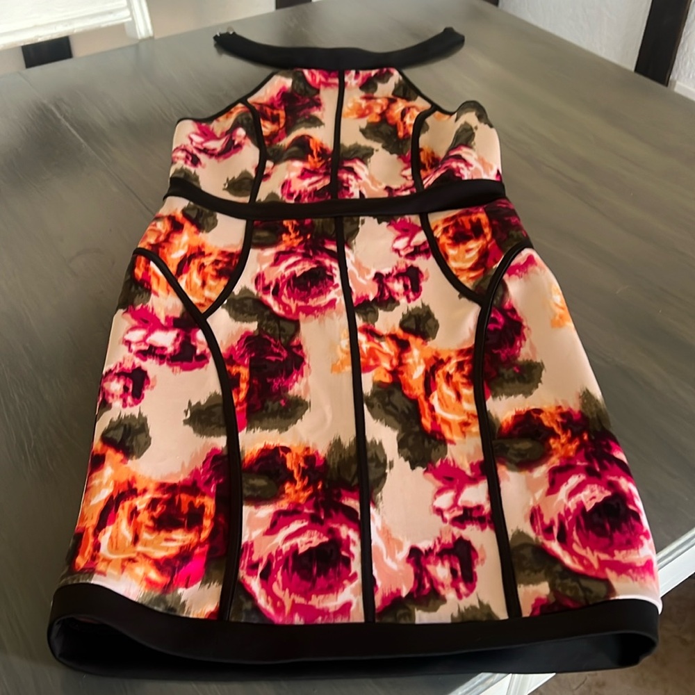 Forever 21 open back flower dress